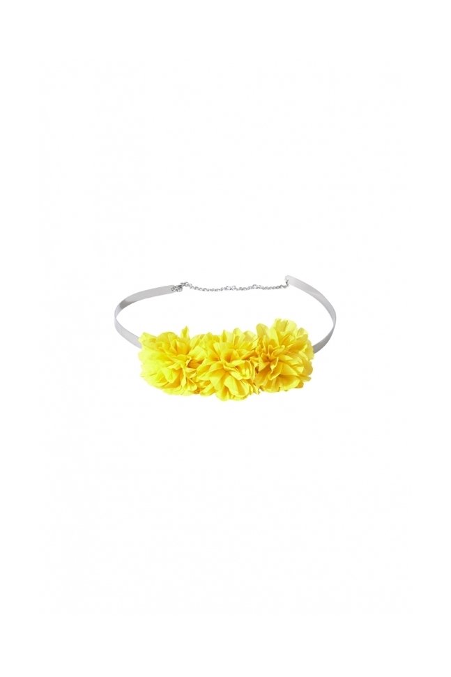 CINTURON METAL Y FLORES