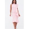 EXTREM PEPLUM PINK DRESS