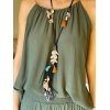 COLLAR PIEL MULTI ABALORIO
