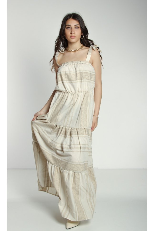 VESTIDO LARGO ETNICO DE TIRANTES