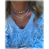 TWIN SET COLLARES BLUE HEART