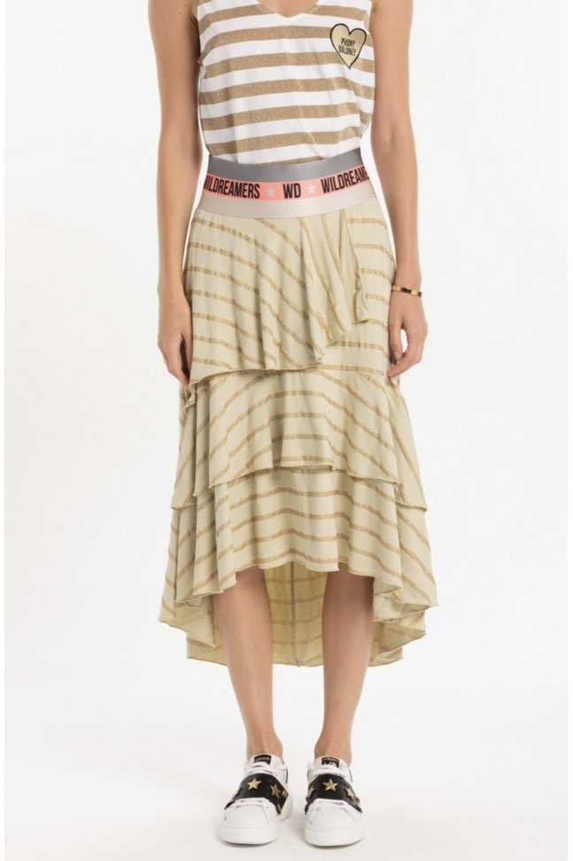 FALDA MALIBU ESTAMPADO RAYAS