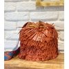 BOLSO BOMBONERA RAFIA CON FLECOS