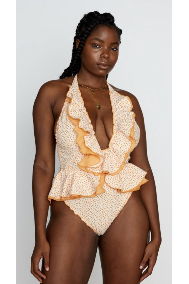 BAÑADOR MINI DOT ORANGE