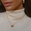 COLLAR MINI CON CORAZÓN DORADO