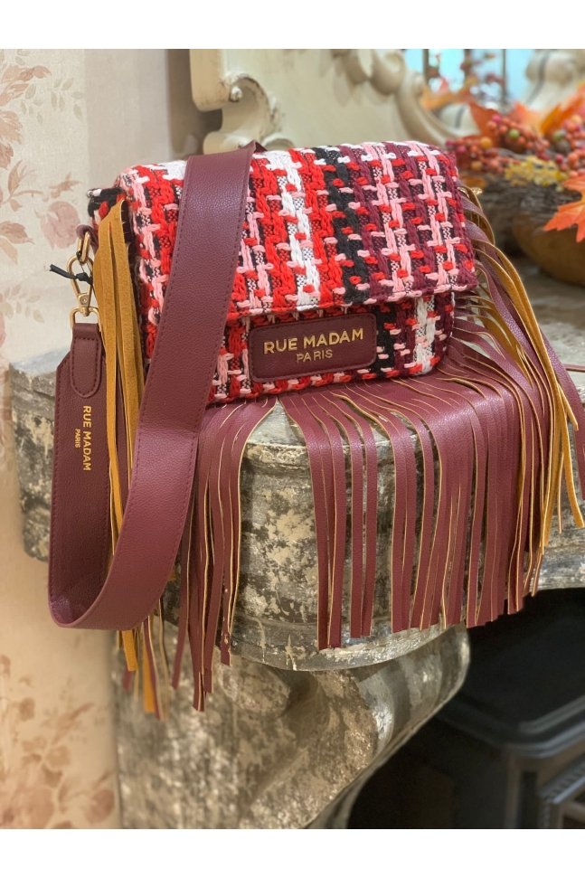 BOLSO CLUTCH CON FLECOS RESERVE