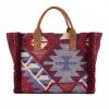SHOPPER DE ALGODÓN CON ASA DE ANTE