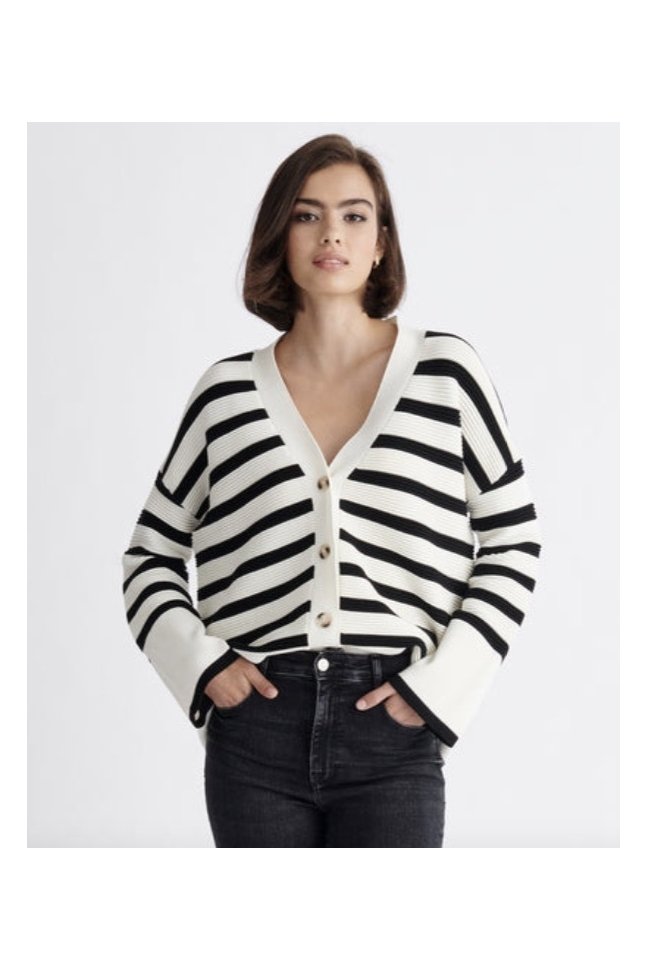 REBECA CANALE RAYAS BLANCO Y NAVY