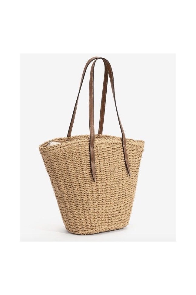 BOLSO SHOPPER EFECTO PAJA