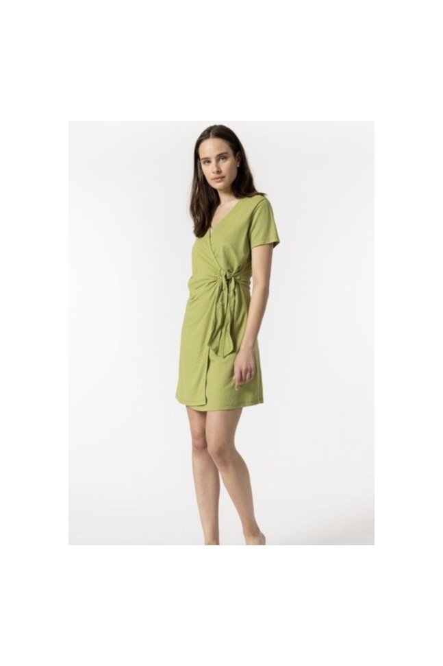 VESTIDO CRUZADO CON LAZADA