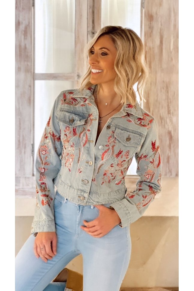 CHAQUETA VAQUERA CON BORDADO