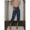 PANTALON JEANS FLUIDO CON PEDREDRIA