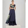 PANTALON CON SOBREFALDA BORDADO