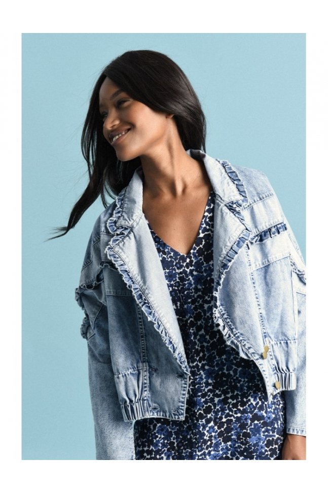 CHAQUETA VAQUERA CON VOLANTES
