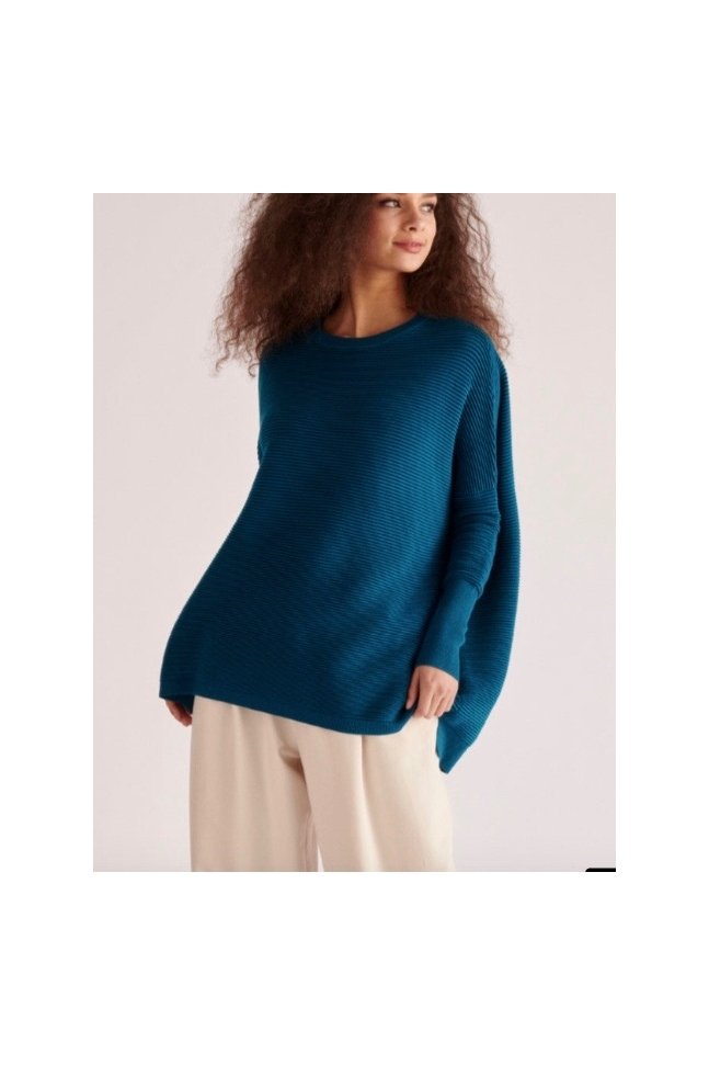 JERSEY CANALE OVERSIZE OCEAN BLUE