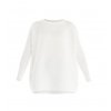 SUETER OVERSIZE CANALE BLANCO