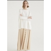 SUETER OVERSIZE CANALE BLANCO
