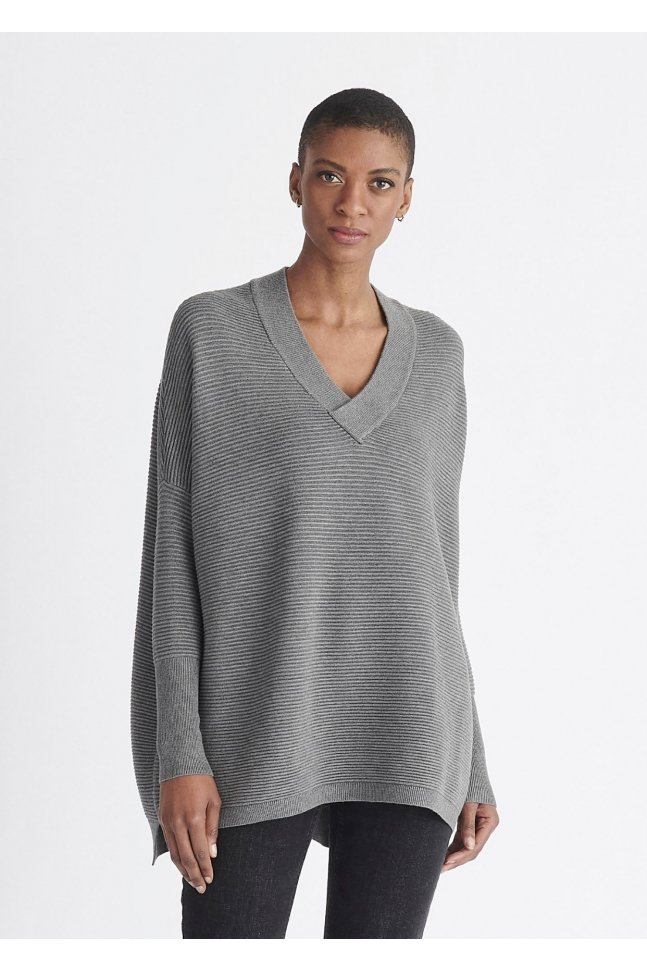 JERSEY CANALE CUELLO PICO GRIS