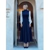 VESTIDO MIDI NEOPRENO CUELLO ALTO